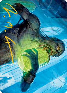 Larder Zombie Art Card (Gold-Stamped Signature) [Innistrad: Midnight Hunt Art Series] | Gear Gaming Bentonville