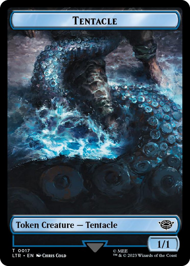 Tentacle // Food (0022) Double-Sided Token (Surge Foil) [The Lord of the Rings: Tales of Middle-Earth Tokens] | Gear Gaming Bentonville