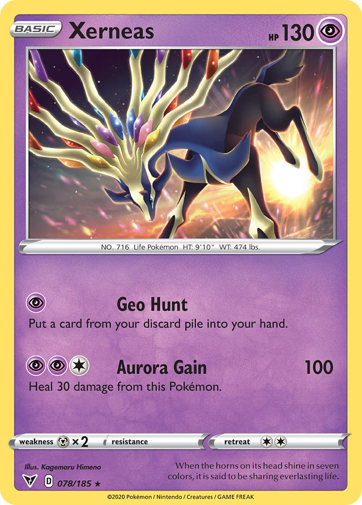 Xerneas (078/185) [Sword & Shield: Vivid Voltage] | Gear Gaming Bentonville