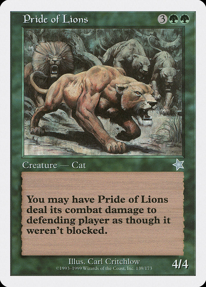 Pride of Lions [Starter 1999] | Gear Gaming Bentonville