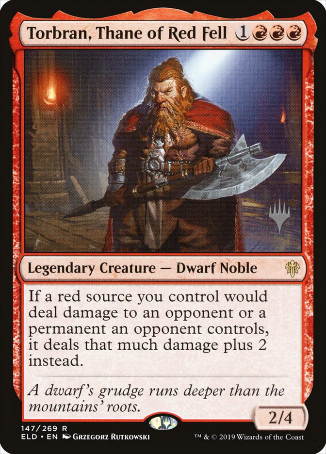 Torbran, Thane of Red Fell (Promo Pack) [Throne of Eldraine Promos] | Gear Gaming Bentonville