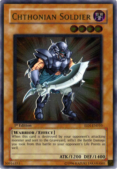Chthonian Soldier [EEN-EN010] Ultimate Rare | Gear Gaming Bentonville