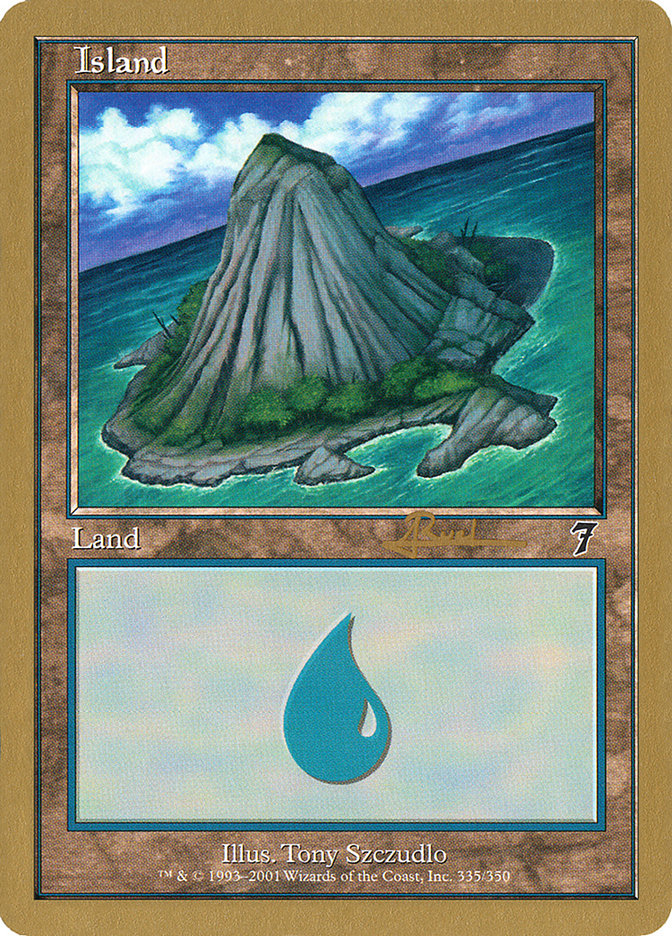 Island (ar335) (Antoine Ruel) [World Championship Decks 2001] | Gear Gaming Bentonville