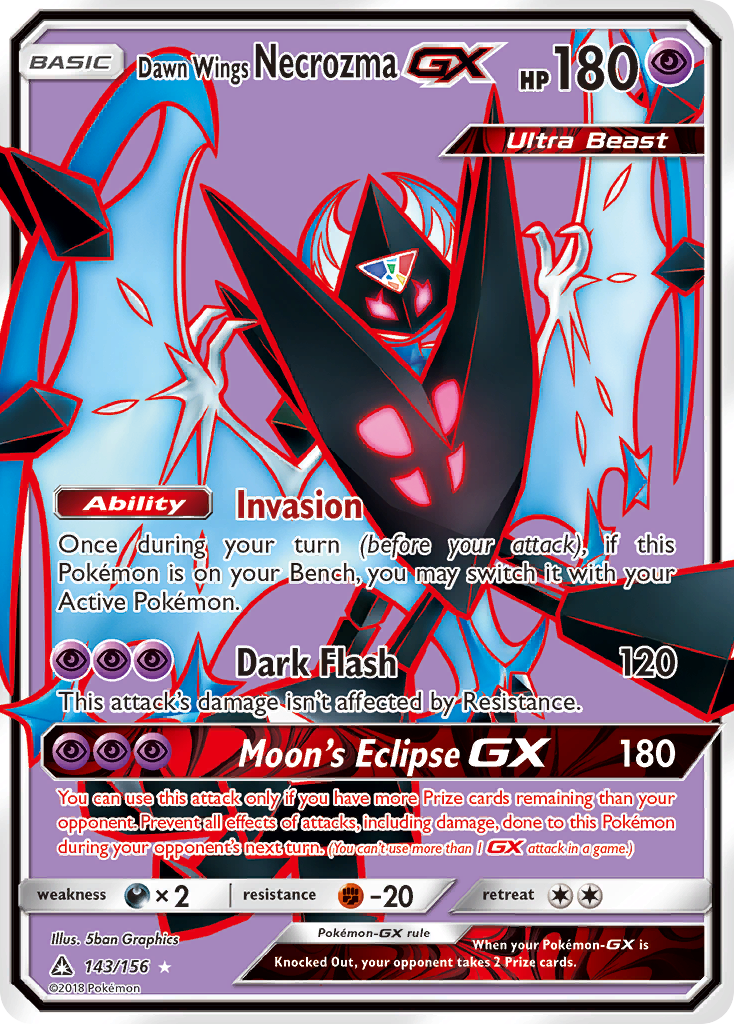 Dawn Wings Necrozma GX (143/156) [Sun & Moon: Ultra Prism] | Gear Gaming Bentonville