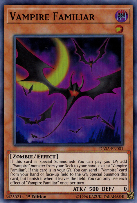 Vampire Familiar [DASA-EN001] Super Rare | Gear Gaming Bentonville