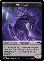 Nightmare // Food (0011) Double-Sided Token [Wilds of Eldraine Tokens] | Gear Gaming Bentonville