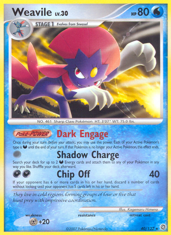 Weavile (40/132) [Diamond & Pearl: Secret Wonders] | Gear Gaming Bentonville