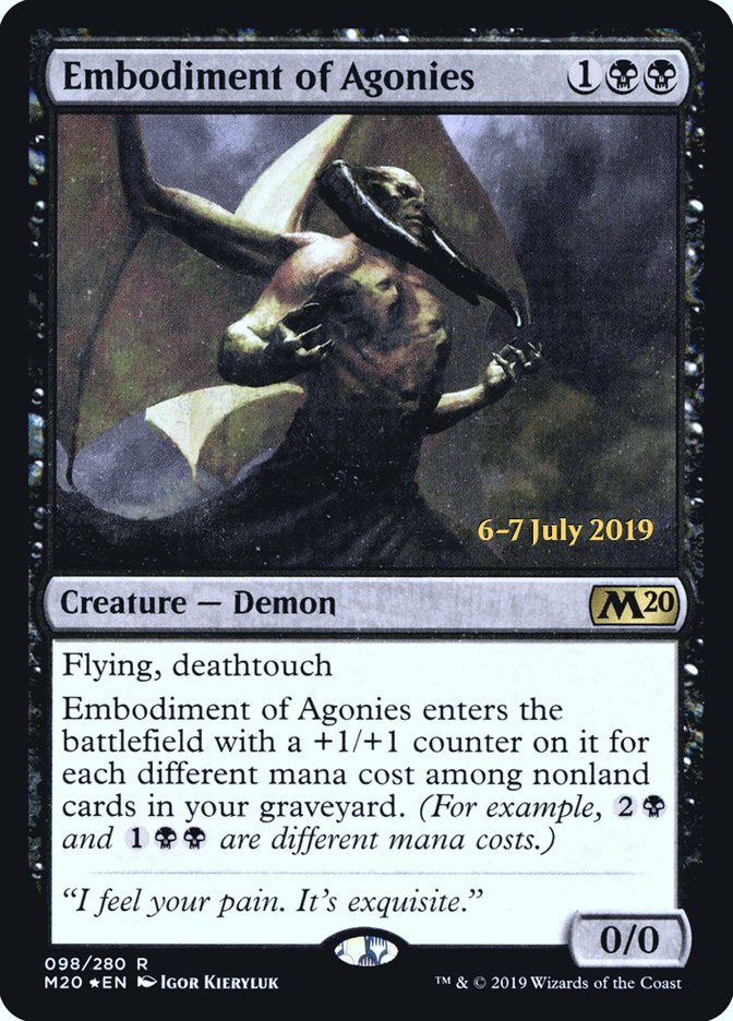 Embodiment of Agonies  [Core Set 2020 Prerelease Promos] | Gear Gaming Bentonville