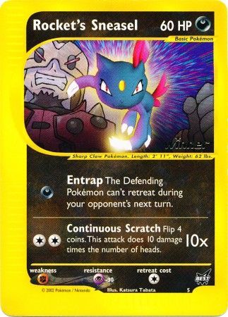 Rocket's Sneasel (5) (Winner) [Best of Promos] | Gear Gaming Bentonville