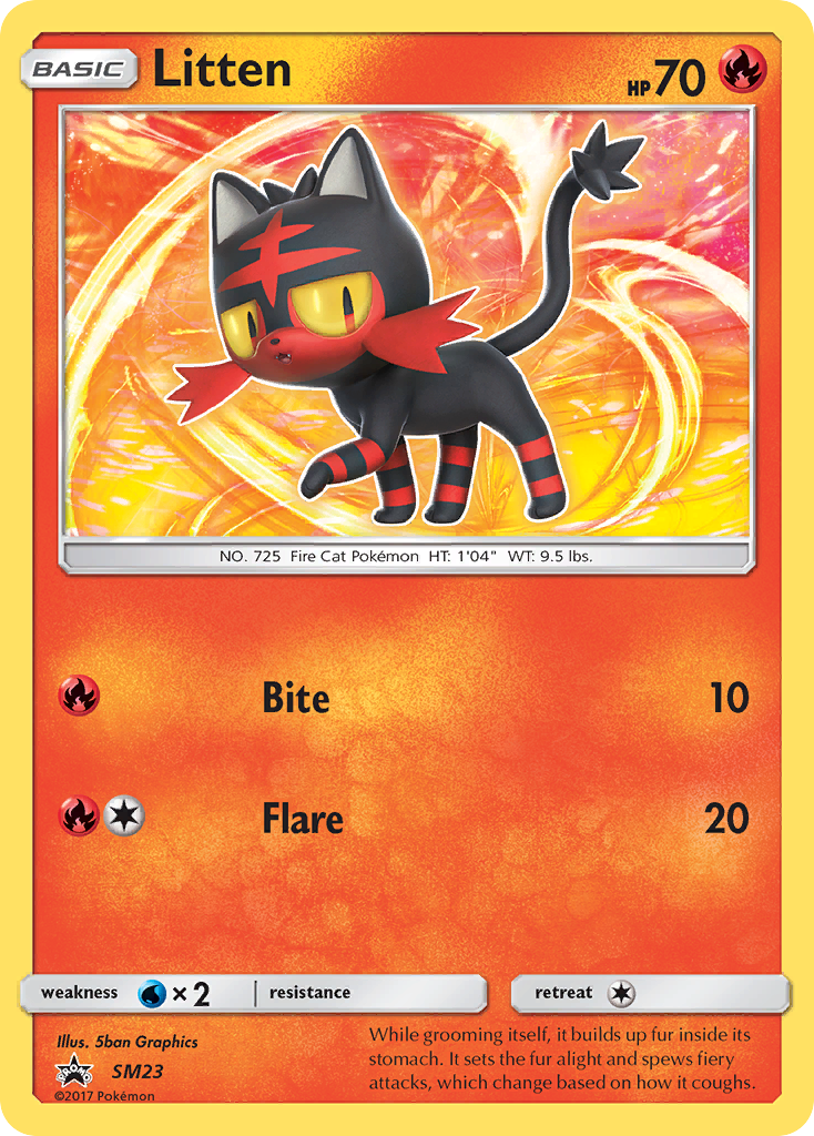 Litten (SM23) [Sun & Moon: Black Star Promos] | Gear Gaming Bentonville