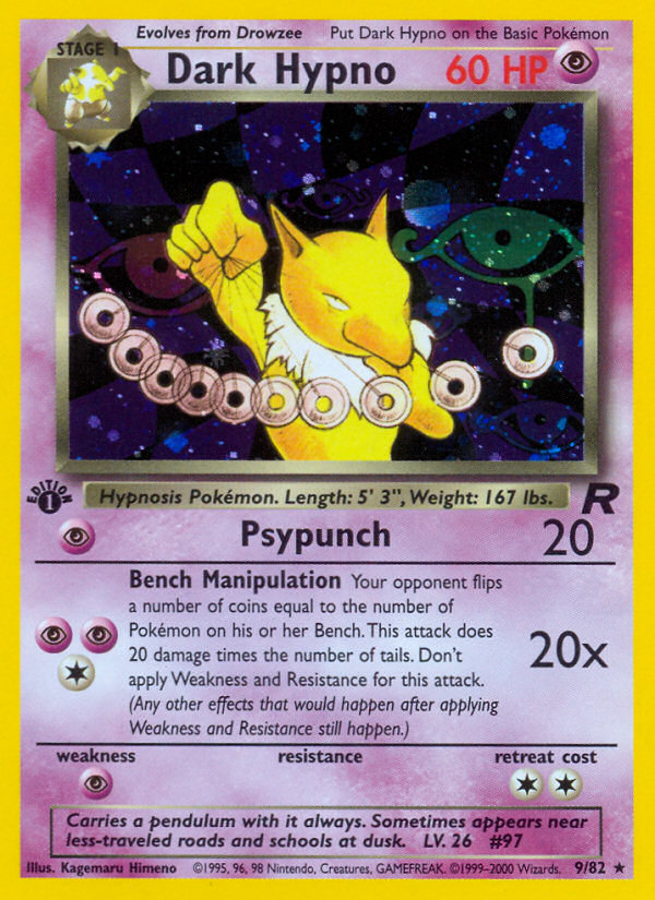 Dark Hypno (9/82) [Team Rocket 1st Edition] | Gear Gaming Bentonville