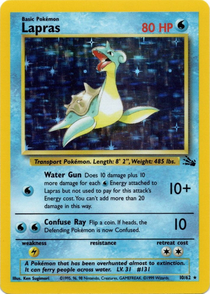 Lapras (10/62) [Fossil Unlimited] | Gear Gaming Bentonville