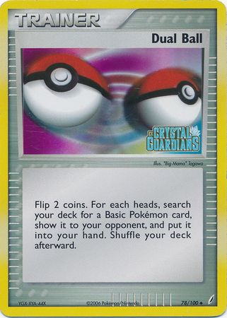 Dual Ball (78/100) (Stamped) [EX: Crystal Guardians] | Gear Gaming Bentonville