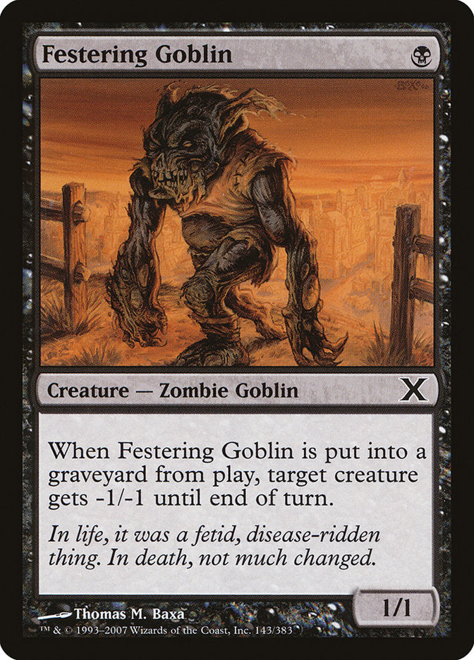 Festering Goblin [Tenth Edition] | Gear Gaming Bentonville