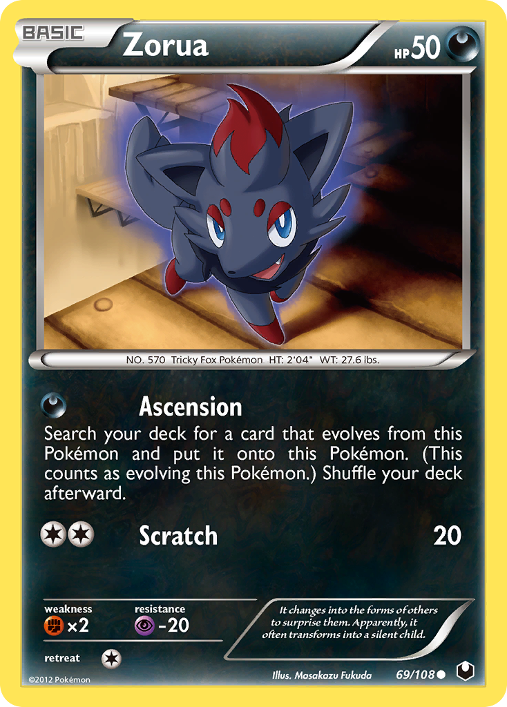 Zorua (69/108) [Black & White: Dark Explorers] | Gear Gaming Bentonville