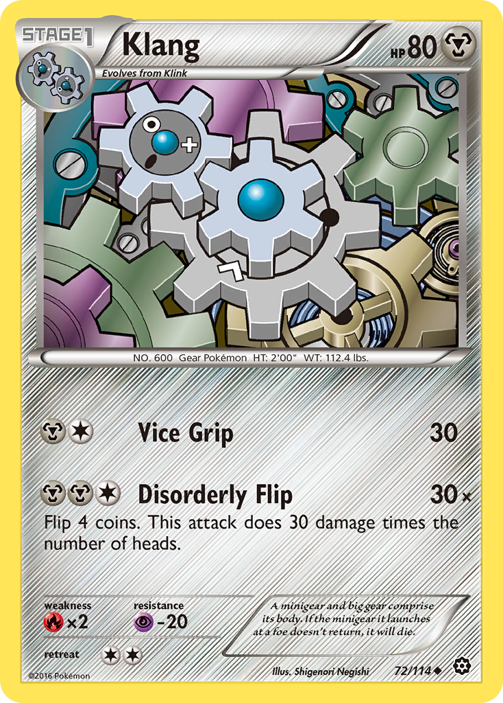 Klang (72/114) [XY: Steam Siege] | Gear Gaming Bentonville