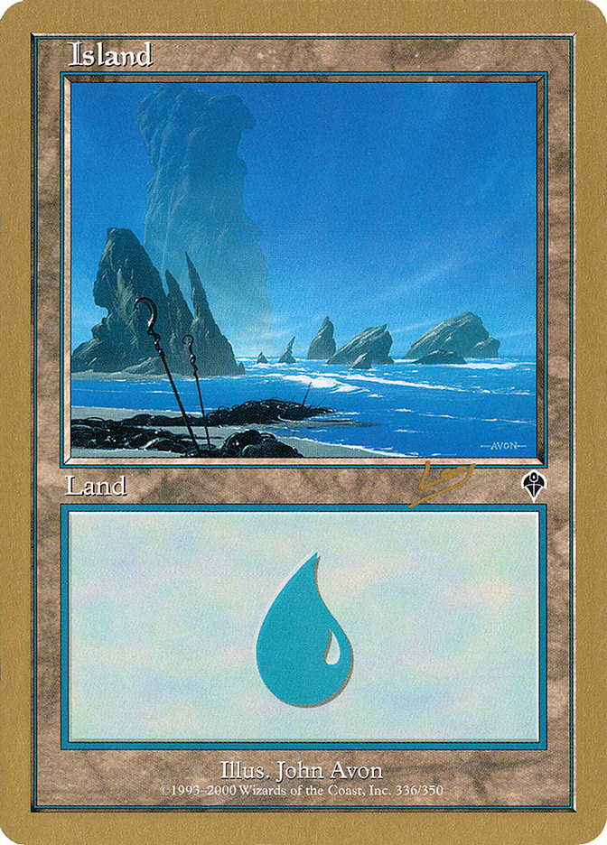 Island (rl336) (Raphael Levy) [World Championship Decks 2002] | Gear Gaming Bentonville