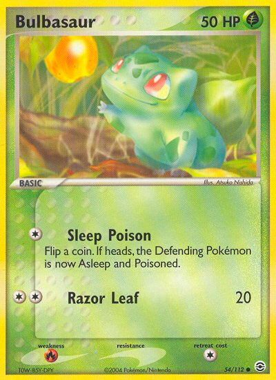 Bulbasaur (54/112) [EX: FireRed & LeafGreen] | Gear Gaming Bentonville