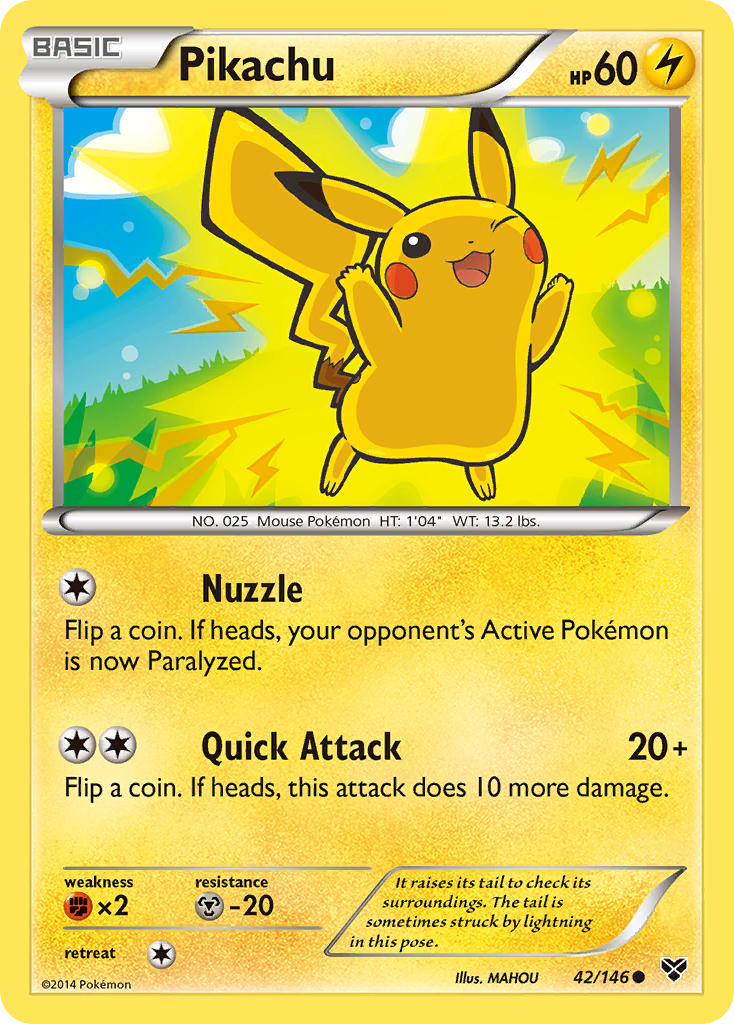 Pikachu (42/146) [XY: Base Set] | Gear Gaming Bentonville