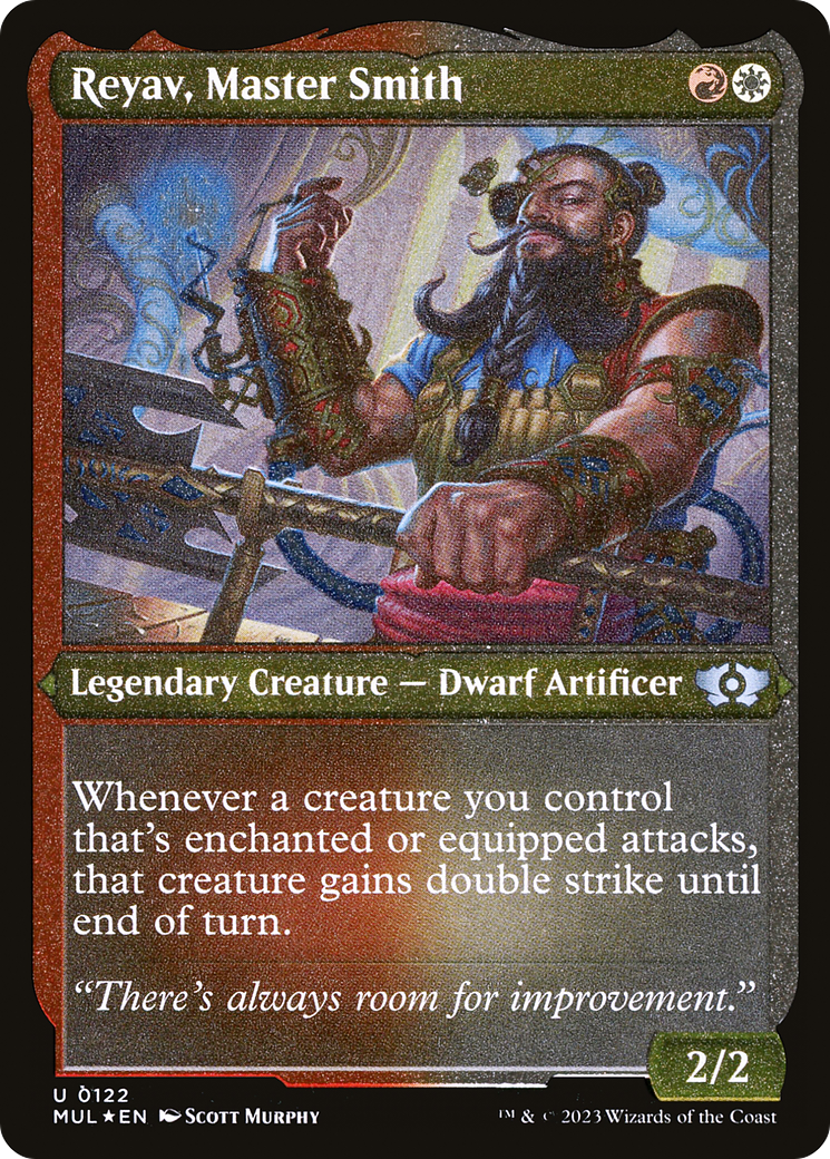 Reyav, Master Smith (Foil Etched) [Multiverse Legends] | Gear Gaming Bentonville