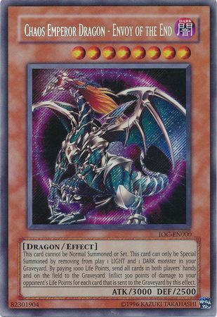 Chaos Emperor Dragon - Envoy of the End [IOC-EN000] Secret Rare | Gear Gaming Bentonville