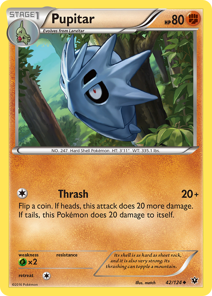 Pupitar (42/124) [XY: Fates Collide] | Gear Gaming Bentonville