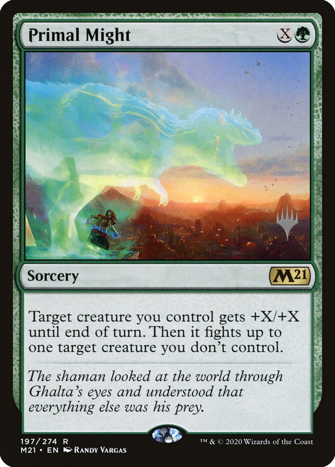 Primal Might (Promo Pack) [Core Set 2021 Promos] | Gear Gaming Bentonville