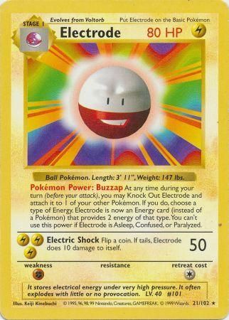 Electrode (21/102) [Base Set Shadowless Unlimited] | Gear Gaming Bentonville