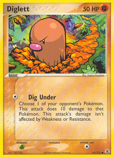 Diglett (61/112) [EX: FireRed & LeafGreen] | Gear Gaming Bentonville