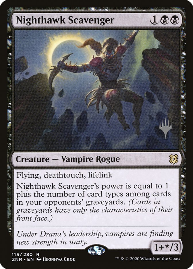 Nighthawk Scavenger (Promo Pack) [Zendikar Rising Promos] | Gear Gaming Bentonville