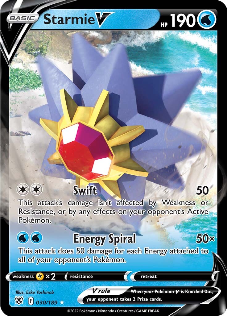 Starmie V (030/189) [Sword & Shield: Astral Radiance] | Gear Gaming Bentonville