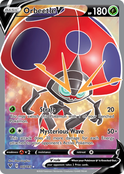 Orbeetle V (166/185) [Sword & Shield: Vivid Voltage] | Gear Gaming Bentonville