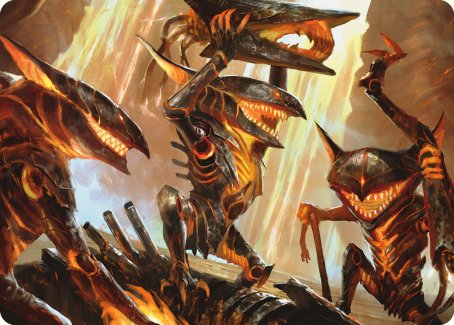 Gleeful Demolition Art Card [Phyrexia: All Will Be One Art Series] | Gear Gaming Bentonville