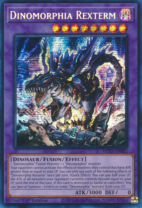 Dinomorphia Rexterm [MP23-EN082] Prismatic Secret Rare | Gear Gaming Bentonville