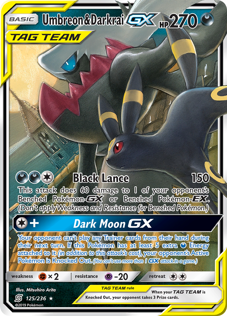 Umbreon & Darkrai GX (125/236) [Sun & Moon: Unified Minds] | Gear Gaming Bentonville