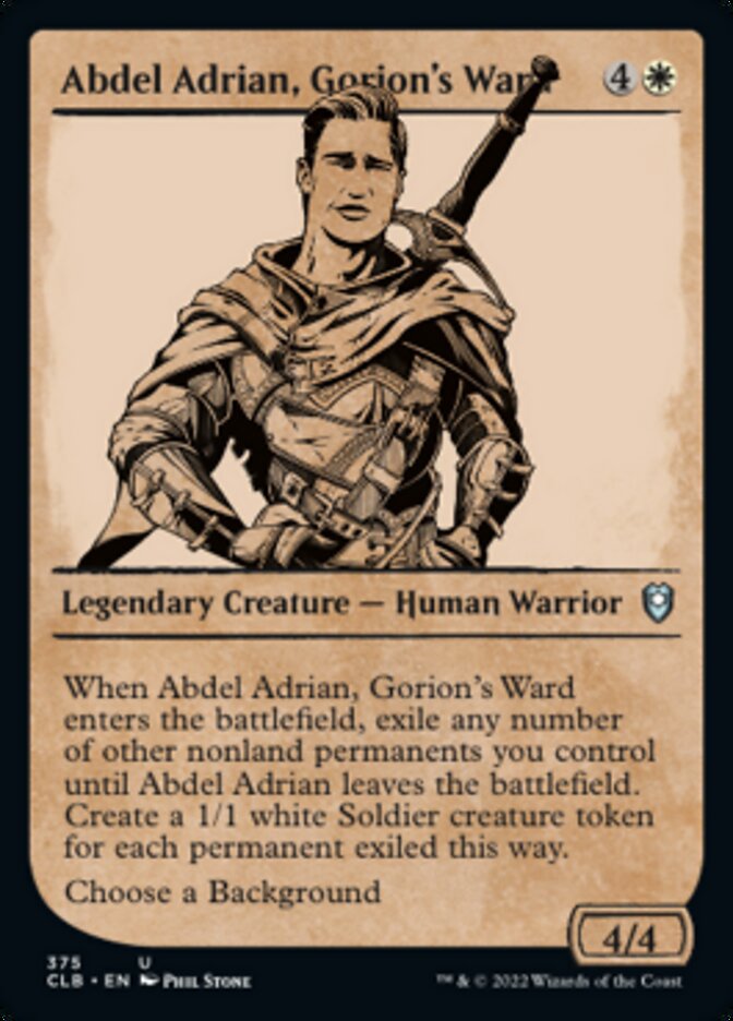 Abdel Adrian, Gorion's Ward (Showcase) [Commander Legends: Battle for Baldur's Gate] | Gear Gaming Bentonville