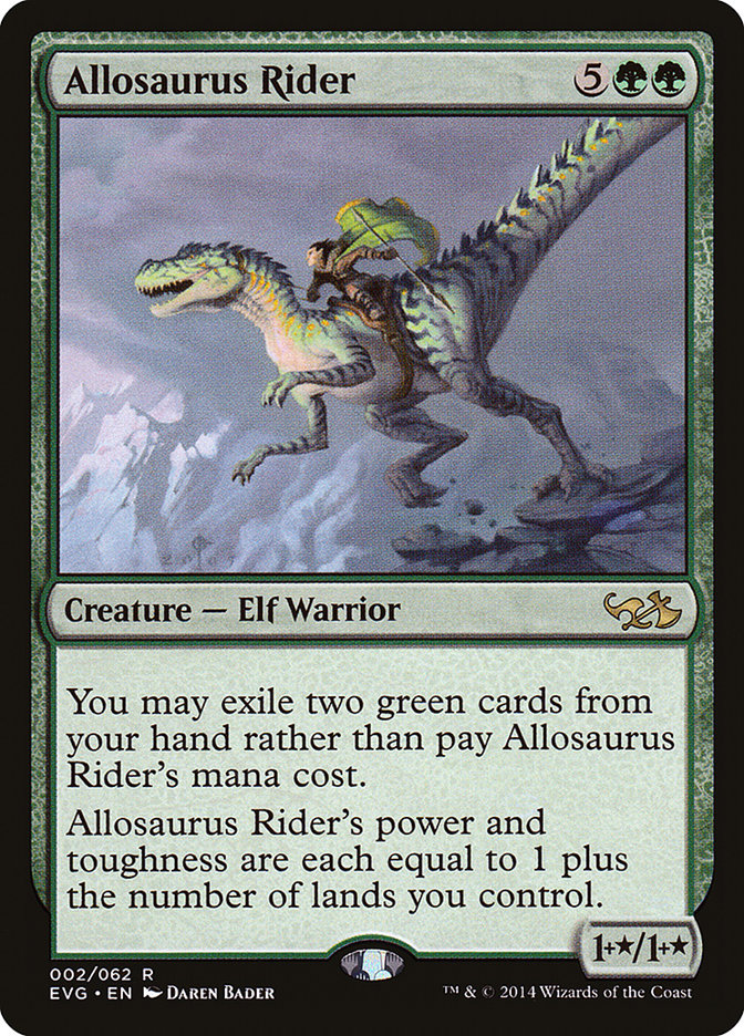 Allosaurus Rider (Elves vs. Goblins) [Duel Decks Anthology] | Gear Gaming Bentonville