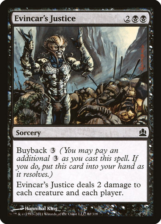 Evincar's Justice [Commander 2011] | Gear Gaming Bentonville