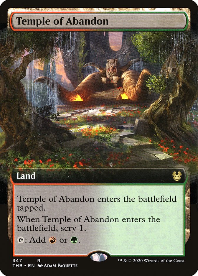 Temple of Abandon (Extended Art) [Theros Beyond Death] | Gear Gaming Bentonville