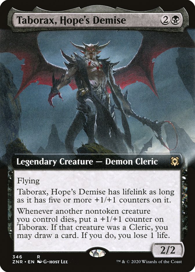 Taborax, Hope's Demise (Extended Art) [Zendikar Rising] | Gear Gaming Bentonville