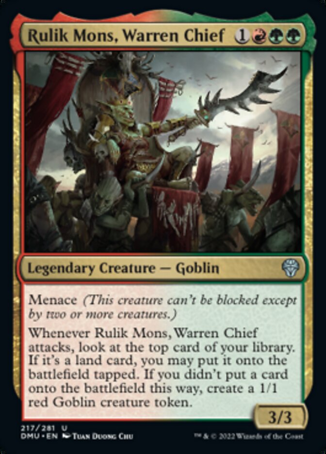 Rulik Mons, Warren Chief [Dominaria United] | Gear Gaming Bentonville