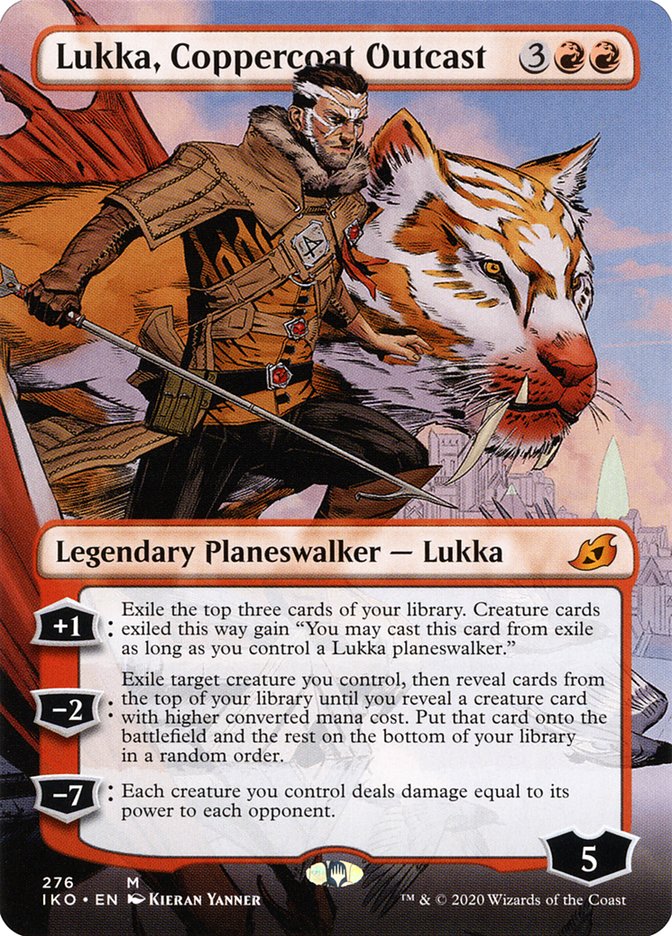 Lukka, Coppercoat Outcast (Borderless) [Ikoria: Lair of Behemoths] | Gear Gaming Bentonville