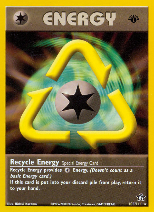 Recycle Energy (105/111) [Neo Genesis 1st Edition] | Gear Gaming Bentonville