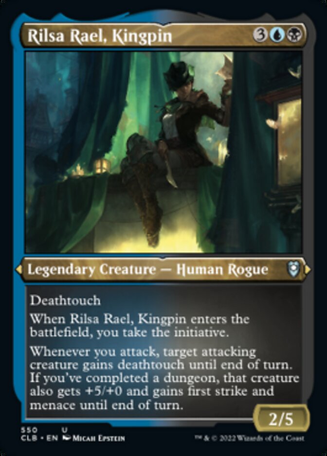 Rilsa Rael, Kingpin (Foil Etched) [Commander Legends: Battle for Baldur's Gate] | Gear Gaming Bentonville