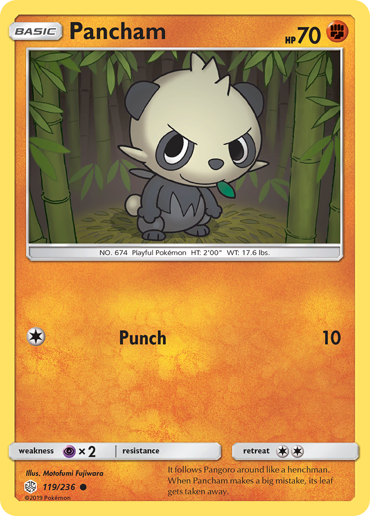 Pancham (119/236) [Sun & Moon: Cosmic Eclipse] | Gear Gaming Bentonville