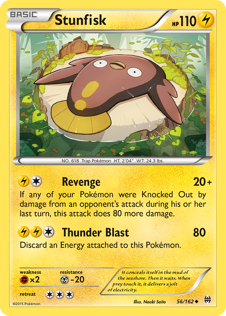 Stunfisk (56/162) [XY: BREAKthrough] | Gear Gaming Bentonville