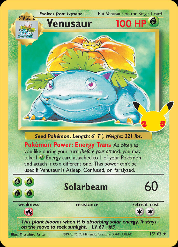 Venusaur (15/102) [Celebrations: 25th Anniversary - Classic Collection] | Gear Gaming Bentonville