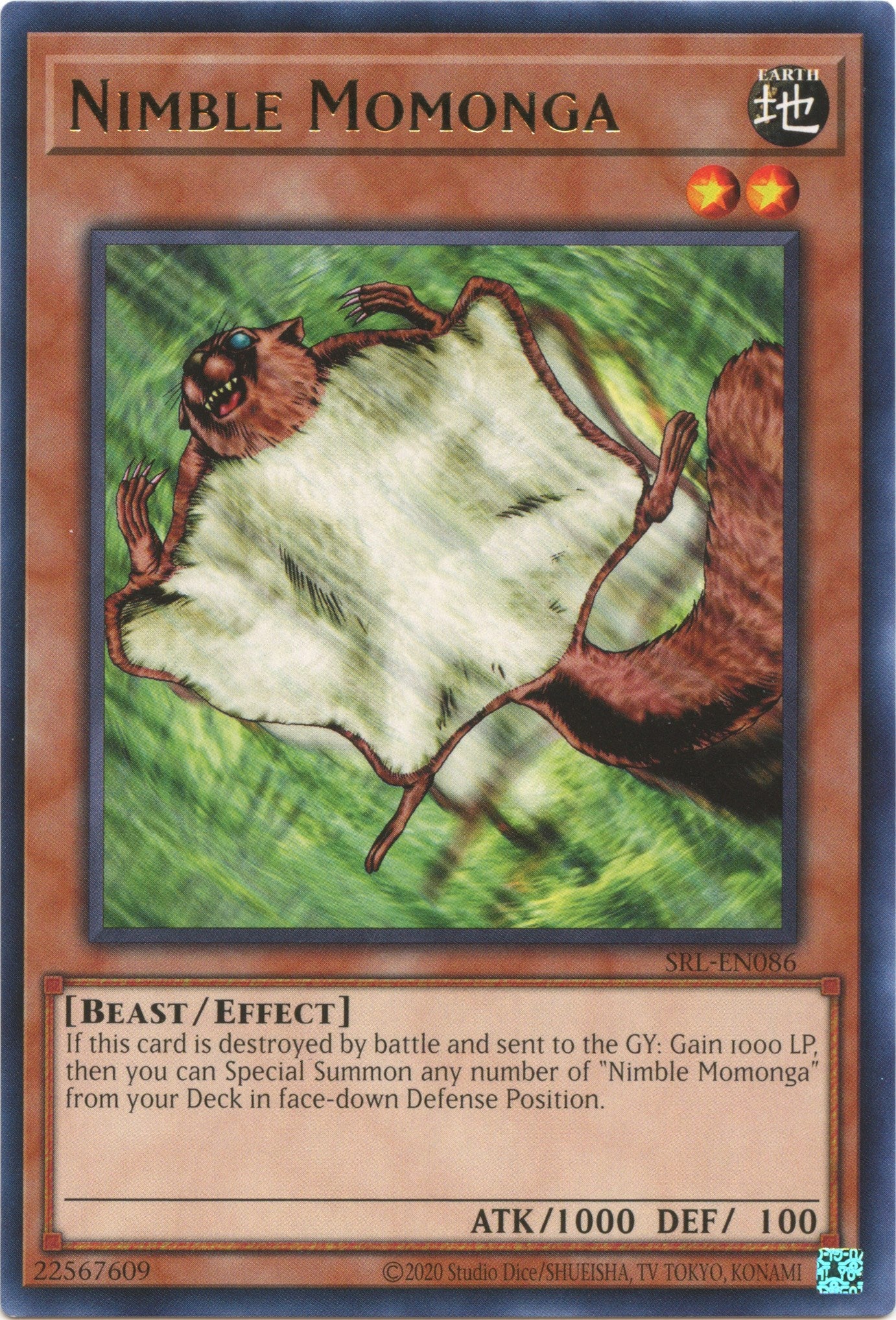 Nimble Momonga (25th Anniversary) [SRL-EN086] Rare | Gear Gaming Bentonville