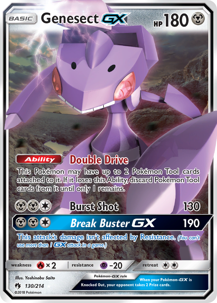 Genesect GX (130/214) [Sun & Moon: Lost Thunder] | Gear Gaming Bentonville