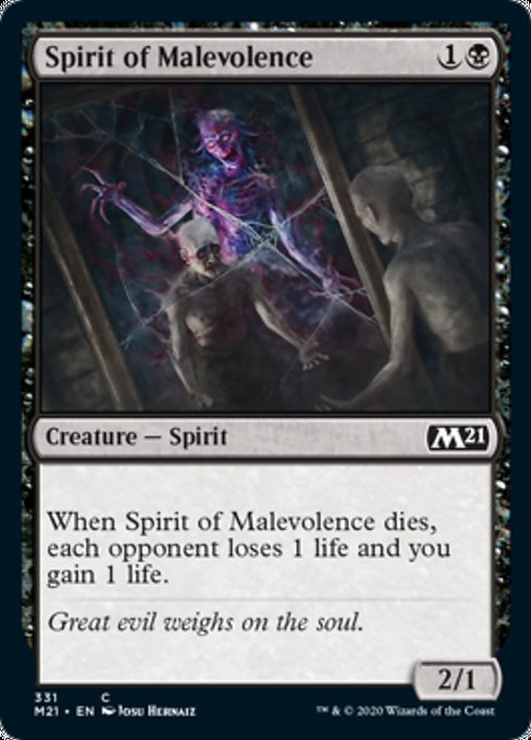 Spirit of Malevolence [Core Set 2021] | Gear Gaming Bentonville